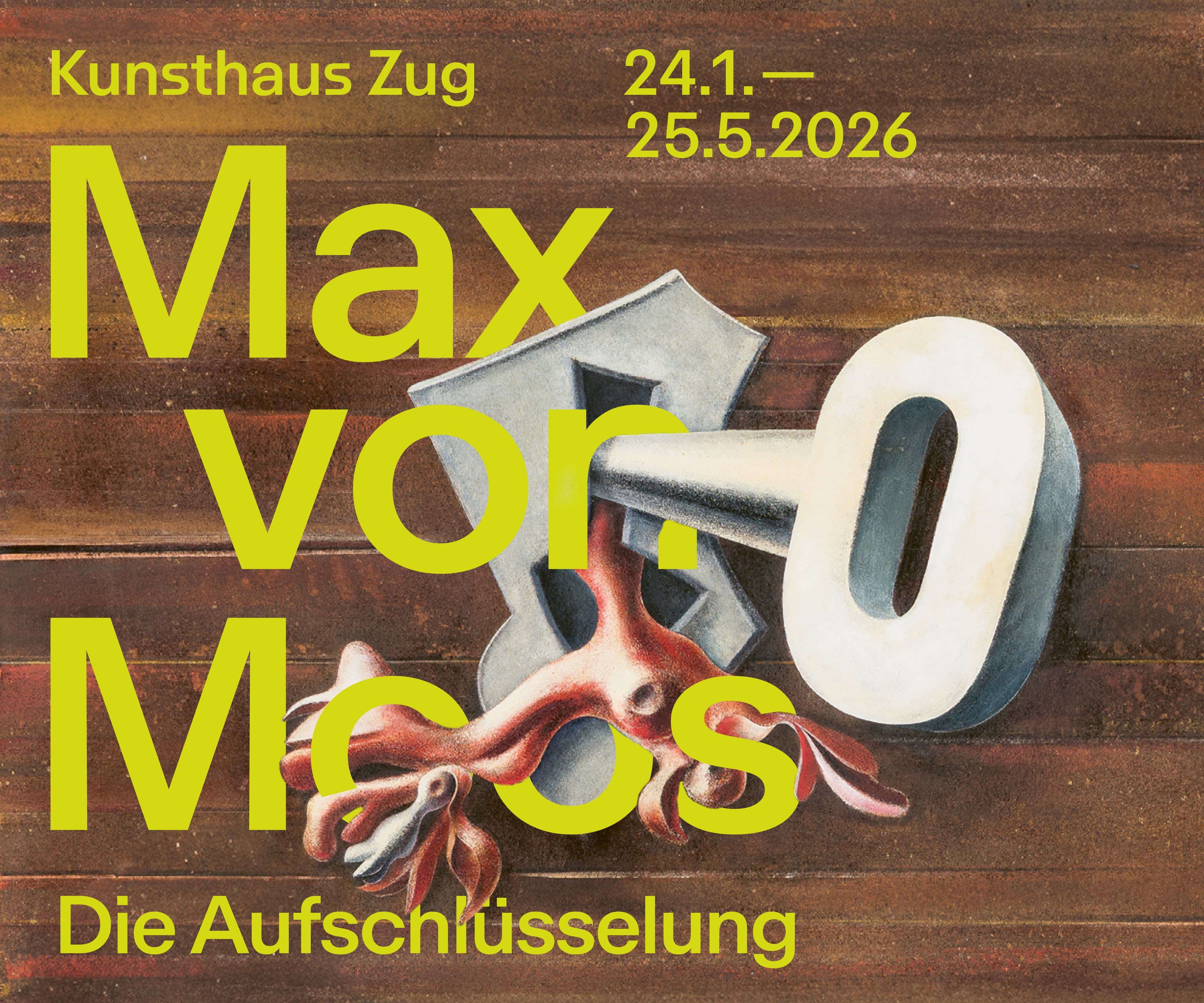 Banner: Kunsthaus Zug, Max von Moos, 30.03.–05.04.2026