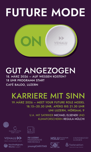 Banner: Karriere mit Sinn, Verein Nachhaltigkeit Luzern